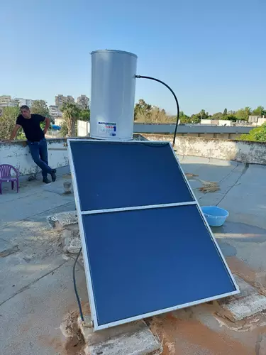 התקנת דוד שמש וקולט